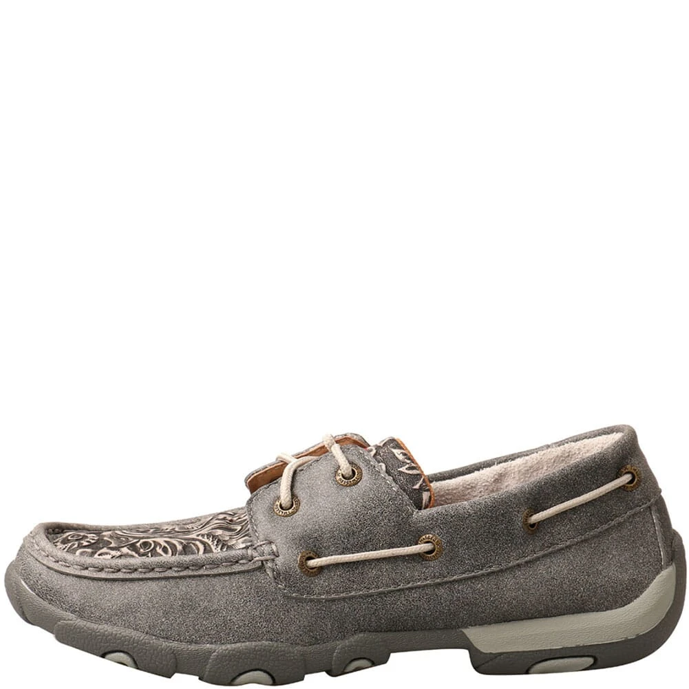 Twisted X Women's Boat Shoe Driving Moc - Grey/Multi 4 Twisted X Women's Boat Shoe Driving Moc - Grey/Multi - Image 2