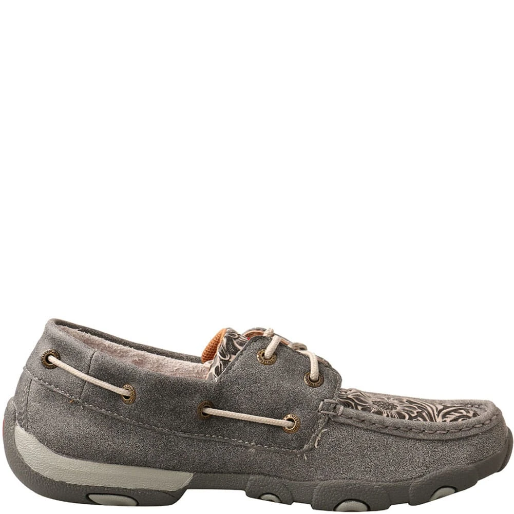 Twisted X Women's Boat Shoe Driving Moc - Grey/Multi 5 Twisted X Women's Boat Shoe Driving Moc - Grey/Multi - Image 3