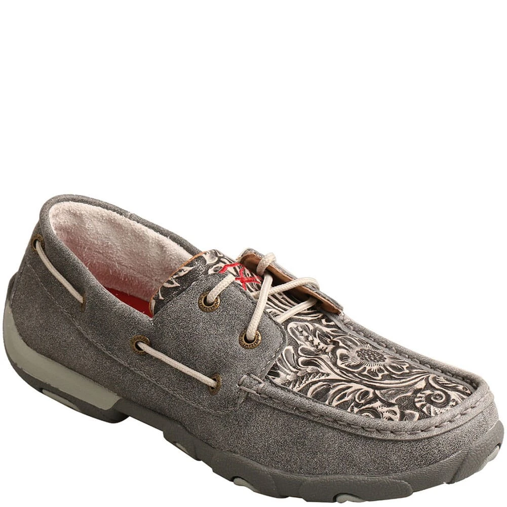 Twisted X Women's Boat Shoe Driving Moc - Grey/Multi 8 Twisted X Women's Boat Shoe Driving Moc - Grey/Multi - Image 6