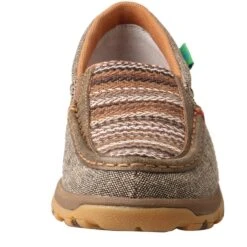 Twisted X Women's Driving Moc Boat Slip-On - Khaki/Grey Multi -Shoes Sale Store TXWXC0006 4